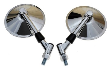 УНИВЕРСАЛЬНЫЕ ХРОМИРОВАННЫЕ КРУГЛЫЕ ЗЕРКАЛА M10 CE E