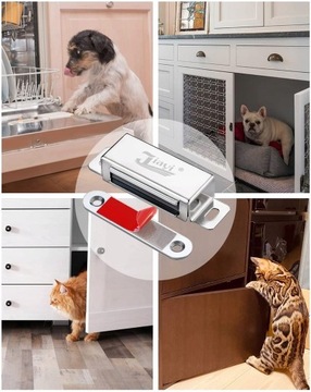 ЗАМОК МАГНИТНЫЙ ЗАМОК ДВЕРИ ШКАФА 4 ШТ.