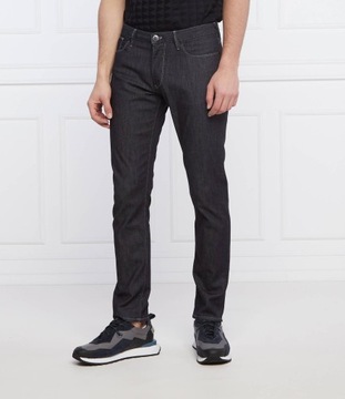 EMPORIO ARMANI jeansy | Regular Fit grafitowe