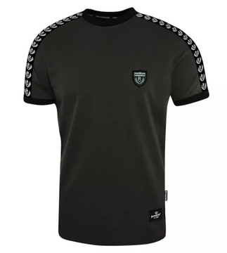 Koszulka męska T-shirt Pretorian Stripe brązowa r.3XL