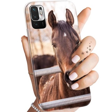 ETUI DO XIAOMI REDMI NOTE 10 5G WZORY KONIE KUCE PEGAZY OBUDOWA POKROWIEC