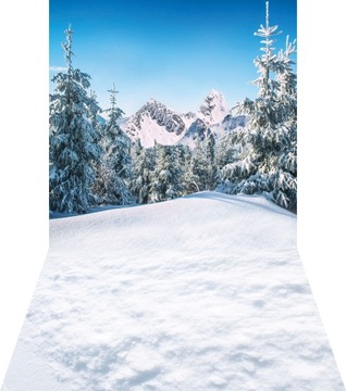 Grube tło ŚWIĄTECZNE, święta ZIMA 180x400 sw034