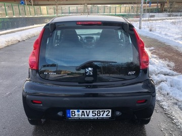 Peugeot 107 Hatchback 5d 1.0 12V 68KM 2009 PEUGEOT 107 KLIMA TYLKO 70 TYS PRZEBIEGU Z NIEMIEC, zdjęcie 4