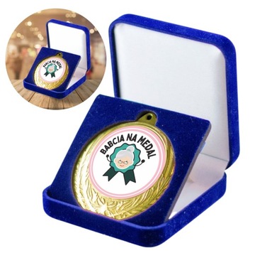 Magiczny Prezent Upominek Podarunek dla Babci na Dzień Babci - Medal w Etui