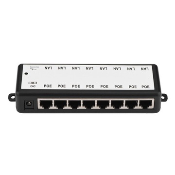 8 channel poe power supply module poe injector ethernet adapter for ip cam