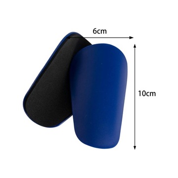 Opakowanie 2 szt. Ochraniacze na golenie piłkarskie, trening piłkarski, antypoślizgowy niebieski 10x6cm