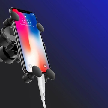 Гравитационный автомобильный держатель XO, черный, прочный для вентиляционного отверстия