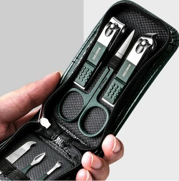 ZESTAW DO MANICURE OBCINACZ DO PAZNOKCI 6W1 ETUI AKCESORIA