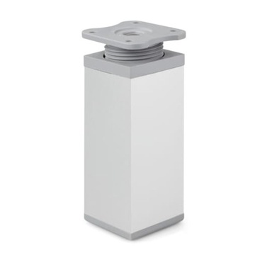 Nóżka meblowa regulowana noga kwadratowa 40x40 ATM H-100mm ALUMINIUM DN-027