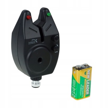 2x СИГНАЛИЗАЦИЯ ПОКУСКИ 2x Поддержка 2x батарейки + застежка-липучка