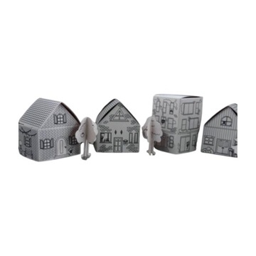 Картонные домики городские игрушки для детей творческий набор