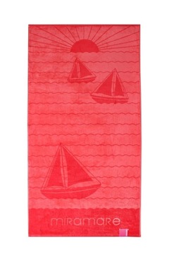 Ręcznik plażowy bawełniany Miramare 70x140 żaglówka 12