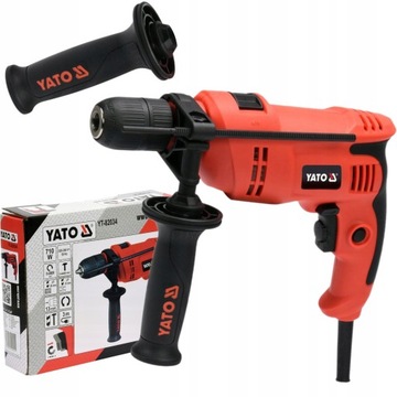 YATO WIERTARKA UDAROWA 710W UCHWYT 13MM REGULACJA OBROTÓW PR/LE YT-82034