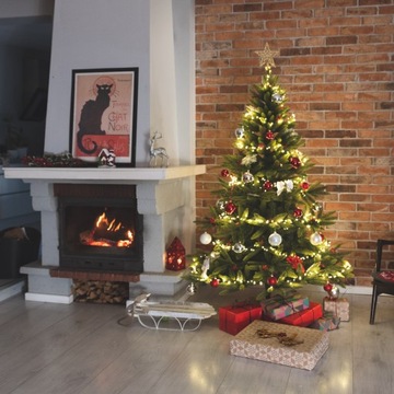 LAMPKI choinkowe DRUCIK diody NITKI ŁEZKI CIEPŁE ŚWIATŁO 15M 150 LED +TIMER