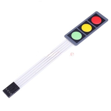 Klawiatura membranowa 3 klawisze 1x3 ARDUINO RGB