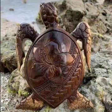 Hawaiian Turtle Resin Handicraft Pendant