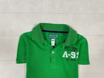 Abercrombie polo dziecięce zielone unikat logo S