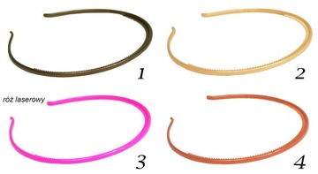 Тонкая резинка для волос с зубчиками, цвета MIX.