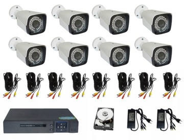 Zestaw do MONITORINGU 8 kamer 5 MPX dysk 2 TB