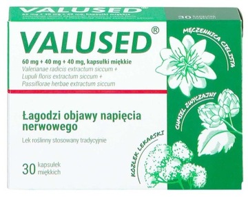 VALUSED lek na uspokojenie wyciszenie 30 kapsułek