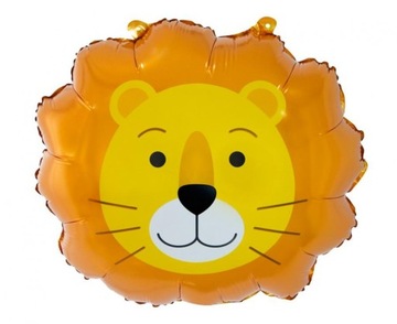 Balon foliowy głowa Lew urodziny zwierzątka zoo