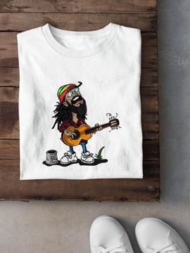 Мужская футболка RASTAMAN JAMAICA REGGAE MUSICIAN XXL