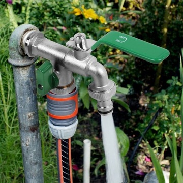 САДОВАЯ ВОДНАЯ ЛЕНТА, ДВОЙНАЯ ЛЕНТА 3/4 ДЮЙМА, НАРУЖНЫЙ КРАН