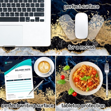 Защитный коврик 120х60 для письменного стола Blue Marble