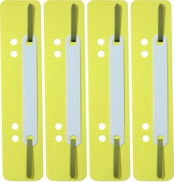 Wąsy skoroszytowe segregatora ŻÓŁTE Durable 25 x4