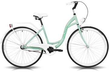 Женский городской велосипед 26 LIGHT LADIES Retro Eco BASKET