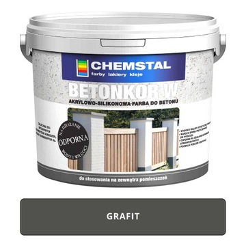 Farba do BETONU OGRODZEŃ Betonkor W grafit 1L