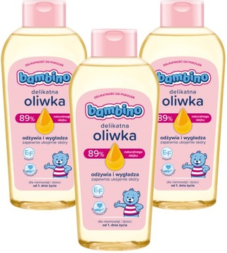 Oliwka dla dzieci i niemowląt BAMBINO 3x300 ml Zestaw