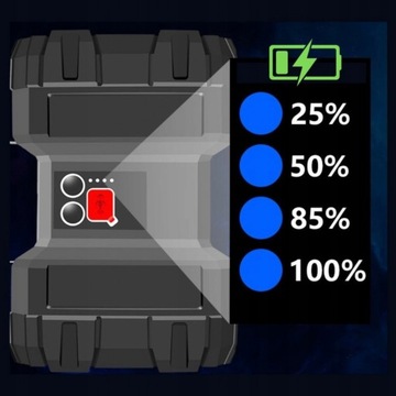 МОЩНЫЙ ДВУХСТОРОННИЙ АККУМУЛЯТОРНЫЙ СВЕТОДИОДНЫЙ ФОНАРЬ ПОИСК ЦВЕТНЫЙ МОЩНЫЙ СВЕТ