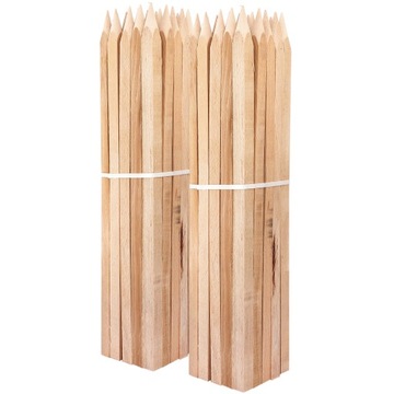 PALIKI GEODEZYJNE TYCZKI DREWNIANE 60CM 50 SZT.