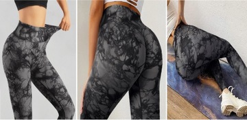 ЛЕГГИНГИ ПУШ-АП ЖЕНСКИЕ, СЕРЫЕ, ВЫСОКАЯ ТАЛИЯ, SEXY M