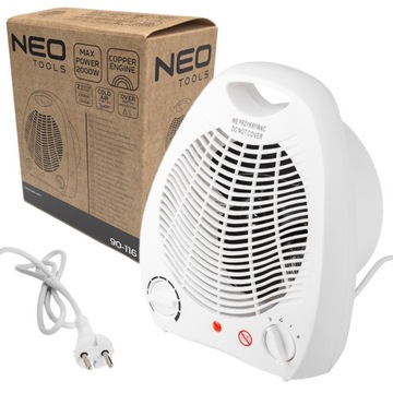 NEO ВЕНТИЛЯТОР FARELKA ЭЛЕКТРОНАГРЕВАТЕЛЬ 2000ВТ С НАГРЕВАТЕЛЕМ