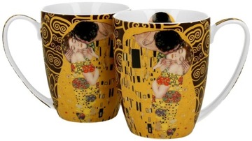 Komplet 2 kubki 350 ml THE KISS BROWN KLIMT