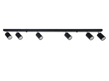 Lampa Sufitowa Ścienna Kinkiet LED Spot Regulowany 6x GU10 Oprawa Szyna