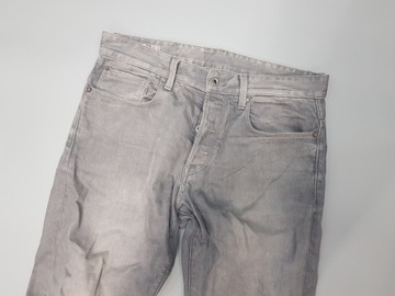 G STAR RAW szare spodnie jeansy męskie 32/32 pas 90