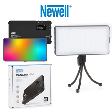 Lampa LED Newell RGB-W Rangha Mini + Gratis mini-statyw 2500-9900K 1500mAh