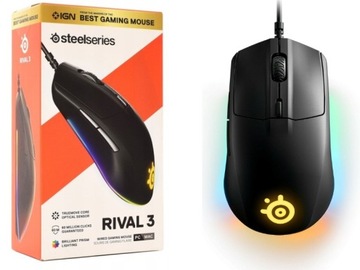 Myszka przewodowa Steelseries Rival 3 sensor optyczny