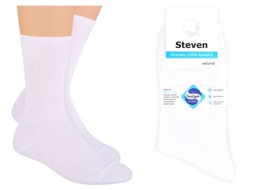Skarpetki ANTYBAKTERYJNE 100% Bawełna, 38-40, białe