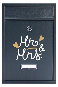 Skrzynka na listy Mr&Mrs prezent na ŚLUB tanio