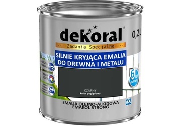 PPG EMAKOL STRONG czarny 0,2L