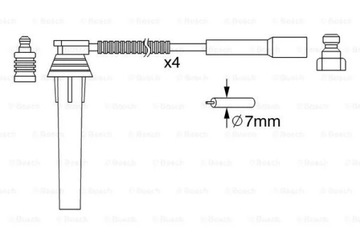 BOSCH 0 986 357 052 SADA PŘÍVODŮ ZAPALOVACÍ