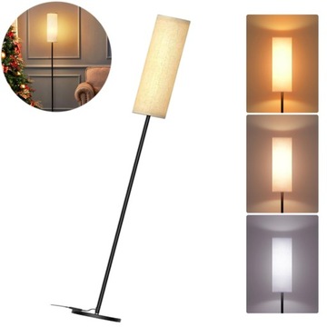 LAMPA PODŁOGOWA STOJĄCA SALON 175 CM E27 12W 3 TEMPERATURA BARWOWA