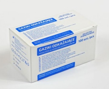 Gazik odkażający nasączony alkoholem 70% 100 szt.