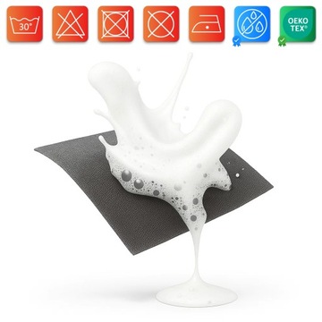 Plamoodporna Tkanina Tapicerska PIANO 10 Miękki Odporny Materiał Welwetowy