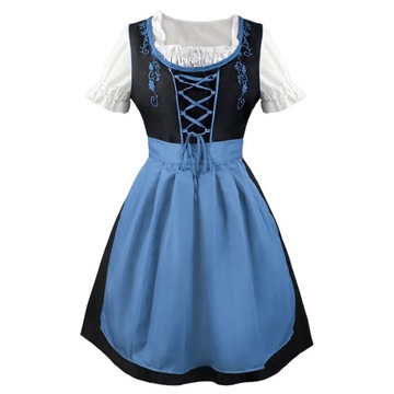 German Oktoberfest Dirndl Dress Cosplay Costumes H