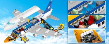 БЛОКИ ПАССАЖИРСКИЙ САМОЛЕТ АЭРОПОРТ LED ФИГУРКА 901 шт. БОЛЬШОЙ НАБОР ПОДАРОК